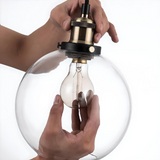 גוף תאורה תלויי תקרה דגם עוז שקוף