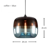 גוף תליה מעוצב דגם עמית, כחול-חום