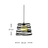 גוף תליה מעוצב דגם אורי שחור