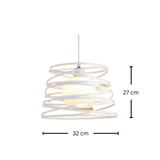 גוף תליה מעוצב דגם אורי לבן