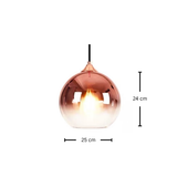 גוף תליה מעוצב דגם אדווה רוז גולד