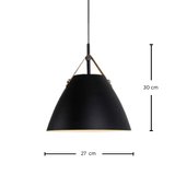 גוף תליה מעוצב דגם זיו שחור