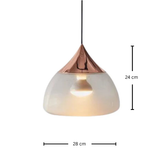 גוף תליה מעוצב דגם ניב רוז גולד