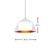 גוף תליה מעוצב דגם אדל לבן