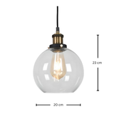 גוף תאורה תלויי תקרה דגם עוז שקוף