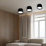 גוף צמוד תקרה מעוצב צילינדר דגם הדר שחור