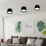 גוף צמוד תקרה מעוצב צילינדר דגם הדר שחור