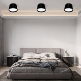 גוף צמוד תקרה מעוצב צילינדר דגם הדר שחור