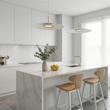 גוף תליה מעוצב דגם לידר לבן/עץ