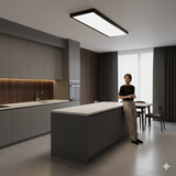 גוף צמוד תקרה מעוצב דגם סיגל שחור