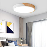 גוף צמוד תקרה מעוצב דגם נובה לבן/עץ