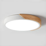 גוף צמוד תקרה מעוצב דגם נובה לבן/עץ