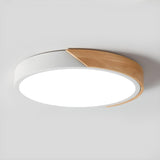 גוף צמוד תקרה מעוצב דגם נובה לבן/עץ