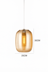 גוף תאורה תלויי תקרה דגם ספיר ענבר