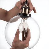 גוף תאורה תלויי תקרה דגם עוז שקוף