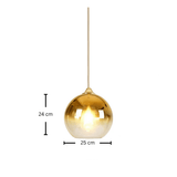 גוף תליה מעוצב דגם אדווה זהב