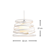 גוף תליה מעוצב דגם אורי לבן