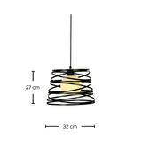 גוף תליה מעוצב דגם אורי שחור