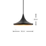 גוף תליה מעוצב דגם בארי שחור