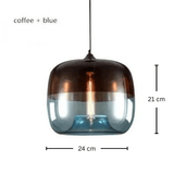 גוף תליה מעוצב דגם עמית, כחול-חום