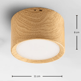 צילינדר מעוצב דגם ארז עץ טבעי