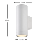 צמוד קיר מעוצב דגם איתי לבן