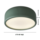 צמוד תקרה מעוצב דגם ריף ירוק