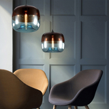 גוף תליה מעוצב דגם עמית, כחול-חום