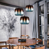 גוף תליה מעוצב דגם עמית, כחול-חום