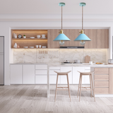 גוף תליה מעוצב דגם סהר, כחול רך