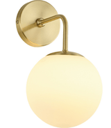 צמוד קיר מעוצב דגם רוני זכוכית חלבית