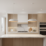 גוף תליה מעוצב דגם אופיר לבן/עץ