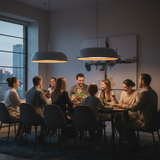 גוף תליה מעוצב דגם אופיר שחור/עץ