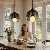 גוף תליה מעוצב דגם יאן שחור מעושן