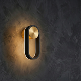 צמוד קיר מעוצב דגם 'אורלי' – בראס/שחור