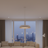 גוף תליה מעוצב דגם אופיר לבן/עץ