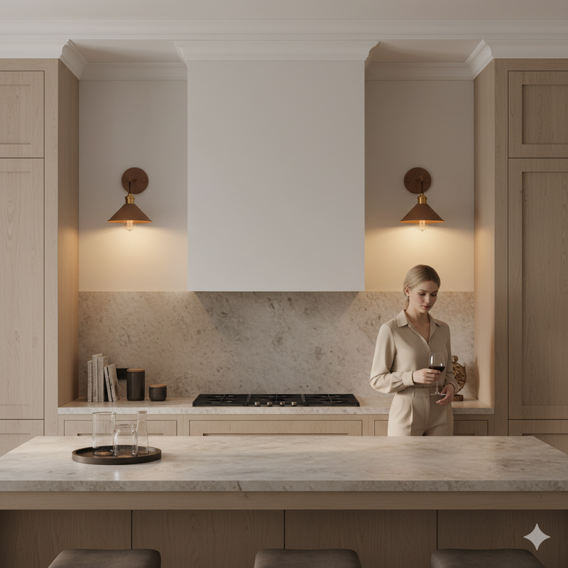 צמוד קיר מעוצב דגם אביב קפה