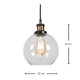 גוף תאורה תלויי תקרה דגם עוז שקוף