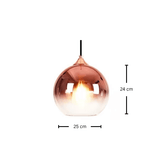 גוף תליה מעוצב דגם אדווה רוז גולד