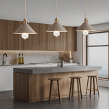 גוף תליה מעוצב דגם סהר, קפה נטרלי