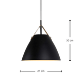 גוף תליה מעוצב דגם זיו שחור